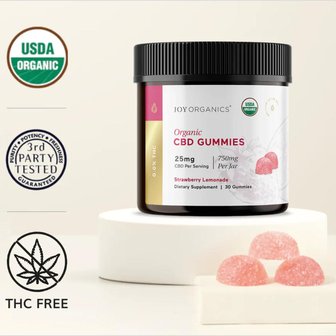 JOY ORGANICS Organic CBD Gummies - Broad or Full Spectrum